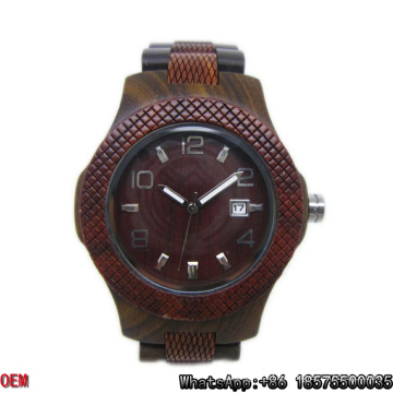 Reloj de cuarzo con reloj de madera de alta calidad HL28